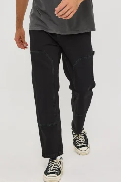 Carpenter Double Knee Pant Black Rinse