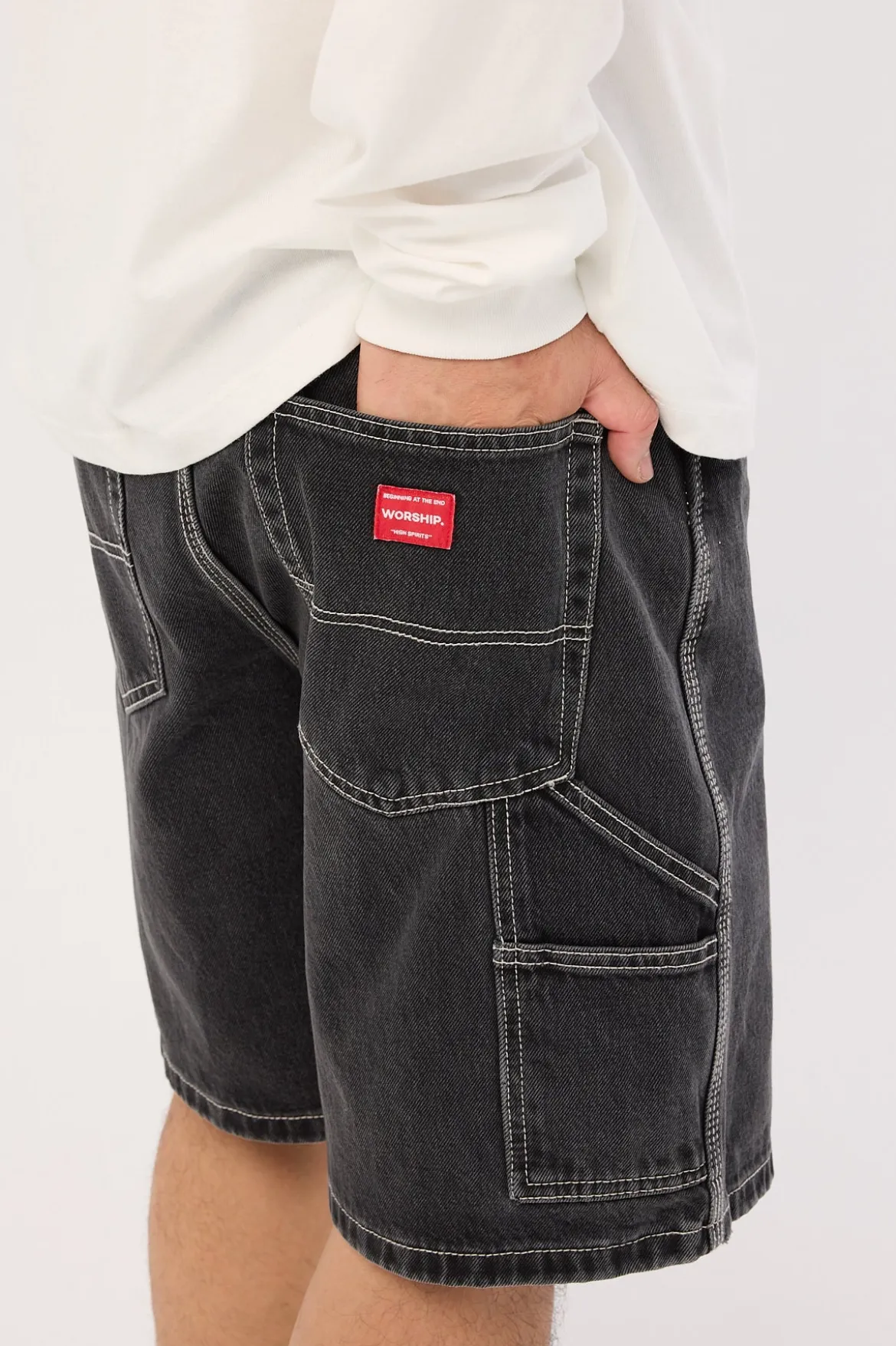 Carpenter Jean Short Used Black