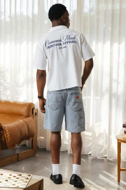 Carpenter Jean Short Worship Worn Blue