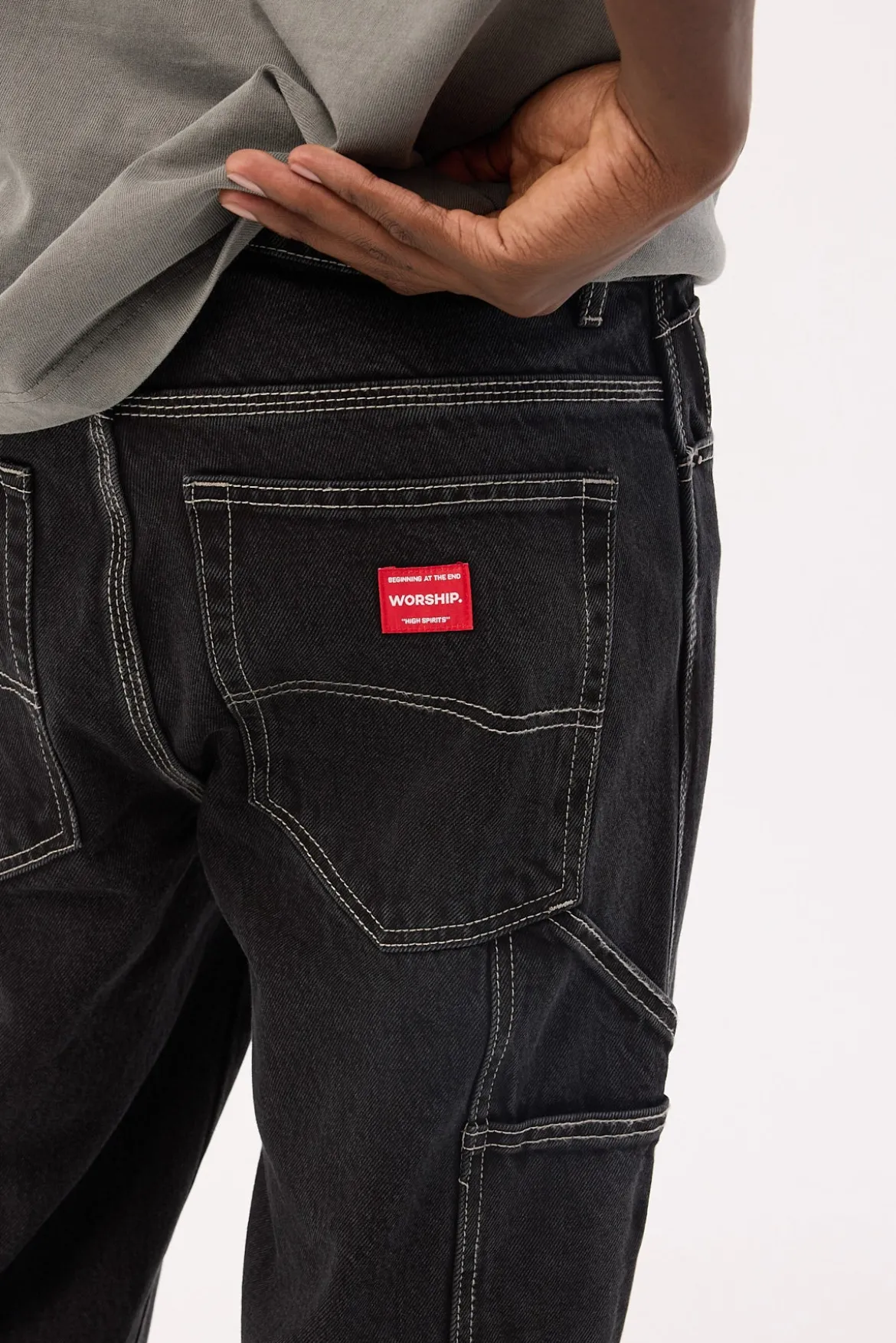 Carpenter Jean Washed Black