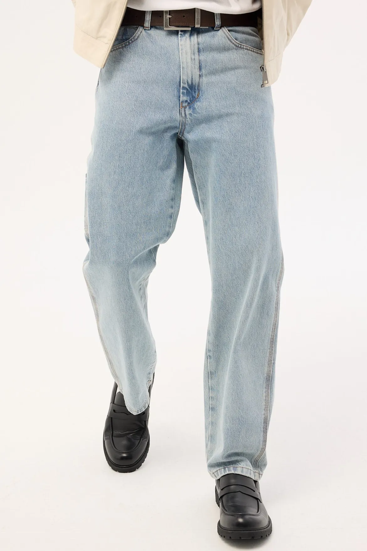 Carpenter Jean Worship Worn Blue Denim