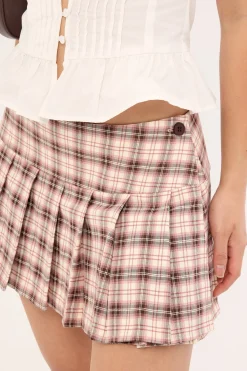 Casini Skirt Pink Check
