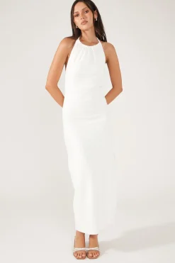 Cays Textured Midi Dress Cream