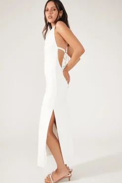 Cays Textured Midi Dress Cream