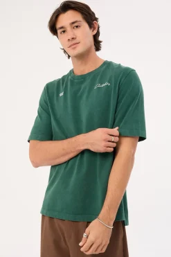 CCC Script Washed T-shirt AM Forest