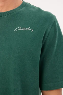 CCC Script Washed T-shirt AM Forest