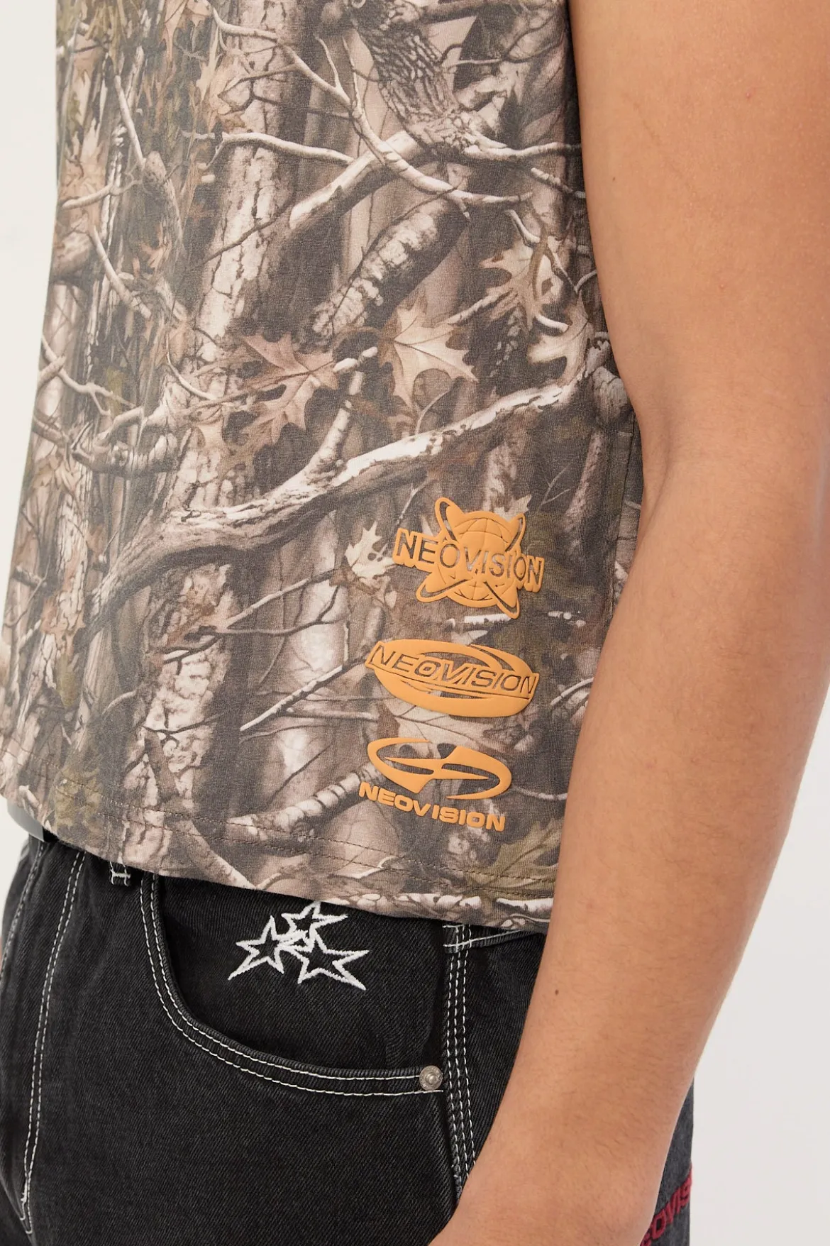 Cena Cropped Muscle Tank Camo