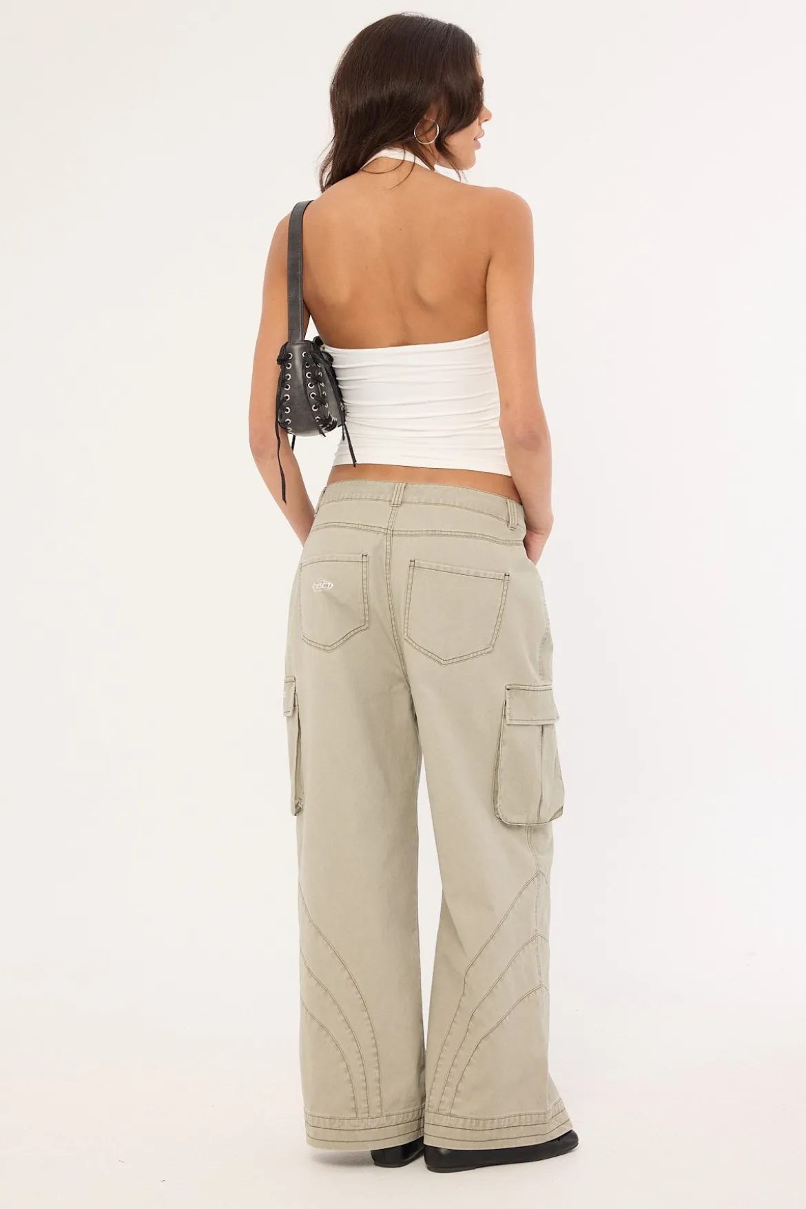 Censored Panelled Cargo Pant Stone