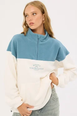 Central Division Crew Polar Fleece Bright White