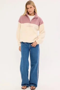 Central Division Crew Polar Fleece Pink A Boo
