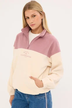 Central Division Crew Polar Fleece Pink A Boo