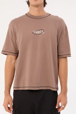 Chain Of Formation Embro Box Fit Oversize Short Tee Falcon