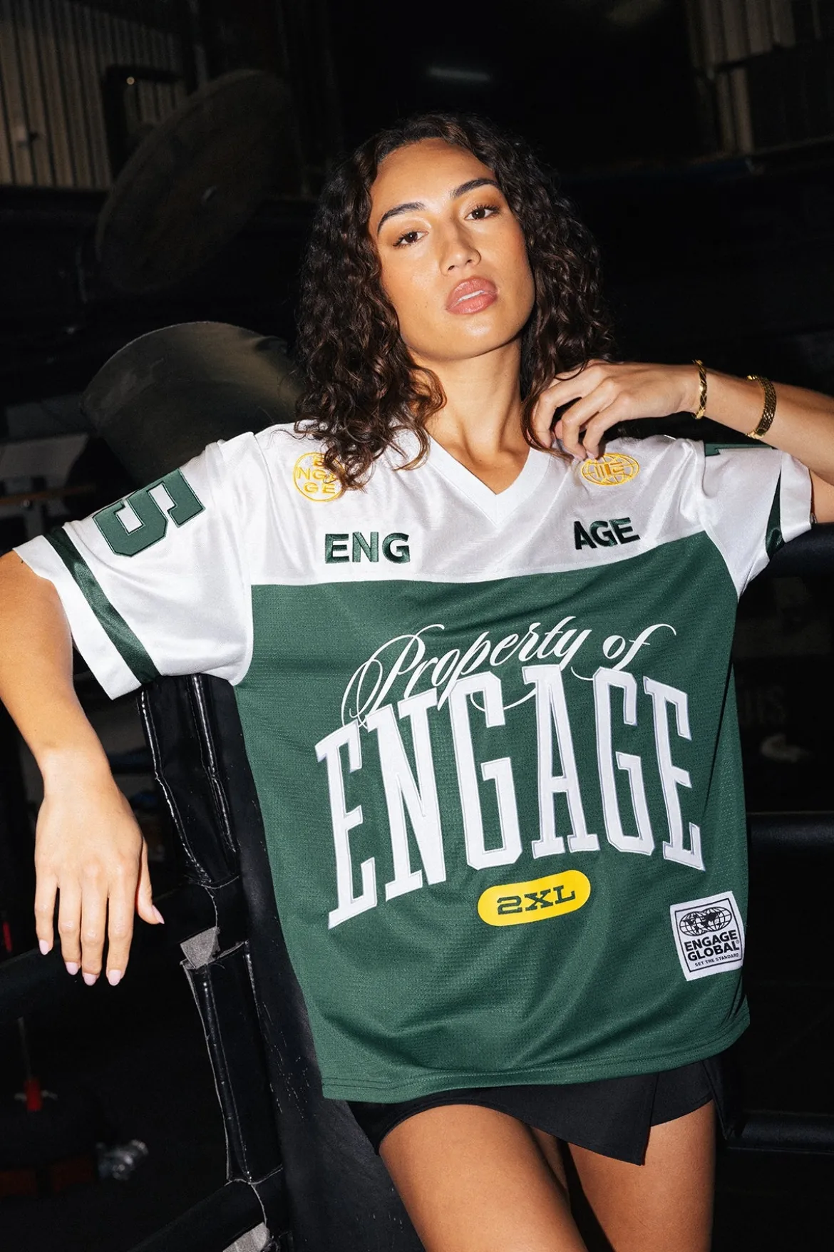 Champion Mentality Oversized Jersery Green/White