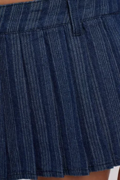Charismatic Rider Mini Skort Dark Denim
