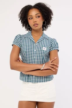 Checkmate Baby Short Sleeve Shirt Blue