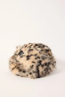 Cheetah Faux Fur Trapper Hat Leopard