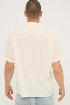Cherio Panel Bowling Shirt Bone
