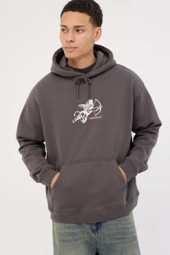Cherub Pull Over Hood Worn Black