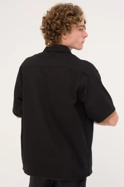 Cherub Short Sleeve Work Shirt Black