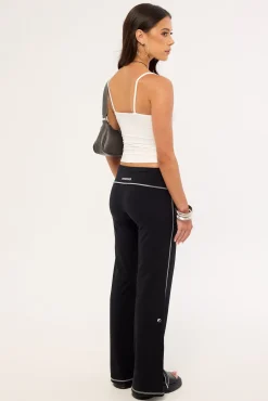 Cherub Y2K Foldover Leggings Black