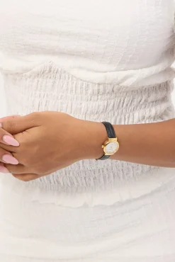 Chloe Watch Gold/White/Black Croc