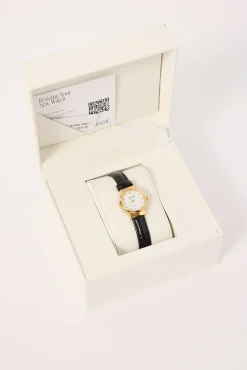 Chloe Watch Gold/White/Black Croc