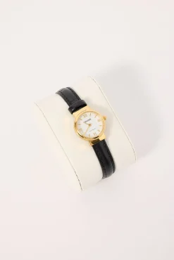 Chloe Watch Gold/White/Black Croc
