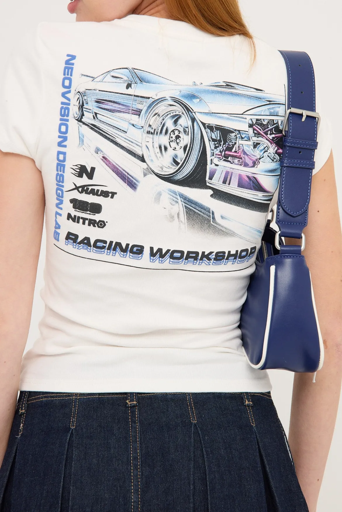 Chrome Baby Tee White
