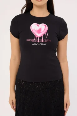 Chrome Heart Baby Tee Black