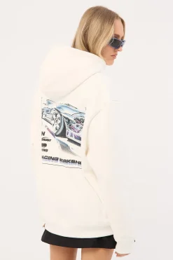 Chrome Relaxed Hoodie Off White