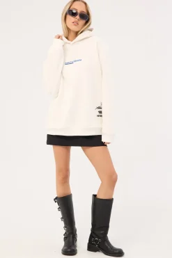 Chrome Relaxed Hoodie Off White