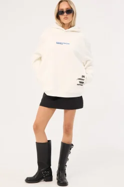 Chrome Relaxed Hoodie Off White