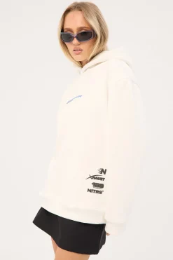 Chrome Relaxed Hoodie Off White