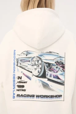 Chrome Relaxed Hoodie Off White