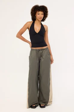 Chutes Parachute Zip Side Pant Charcoal