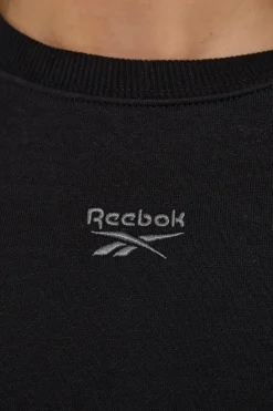 CL Wide Fleece Coverup Crew Black