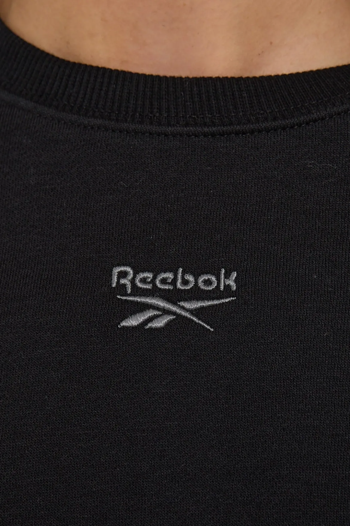 CL Wide Fleece Coverup Crew Black