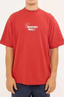 Clarity Heavyweight Boxy Tee Brick Red