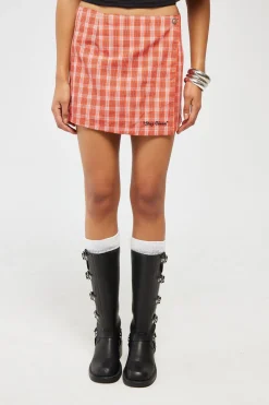 Class Micro Wrap Skirt Tomato Red