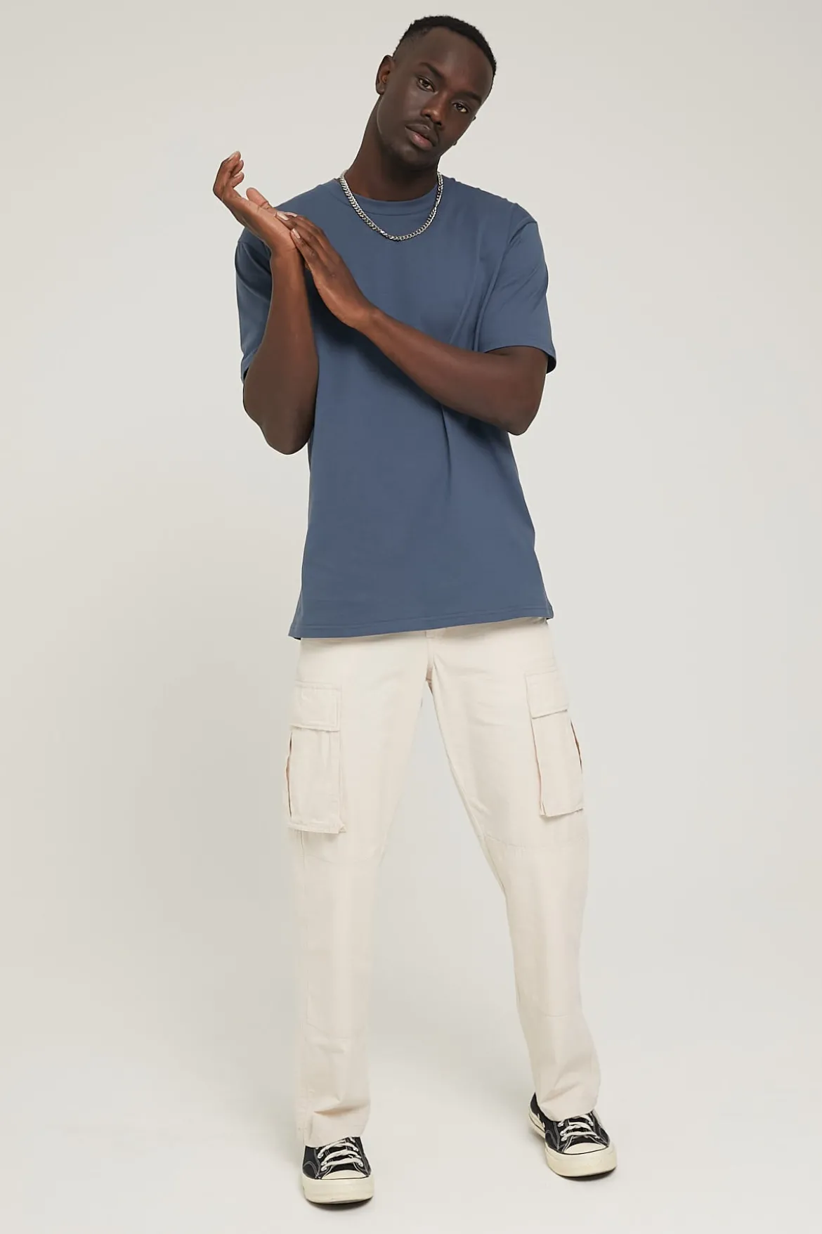 Classic Organic Tee Petrol Blue