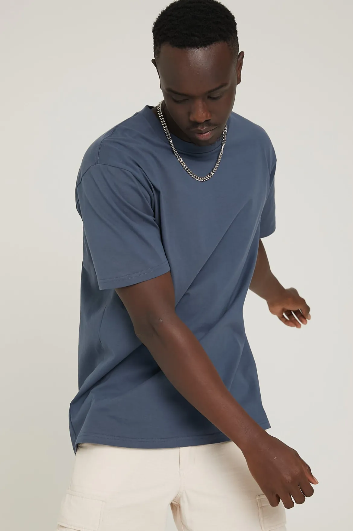 Classic Organic Tee Petrol Blue