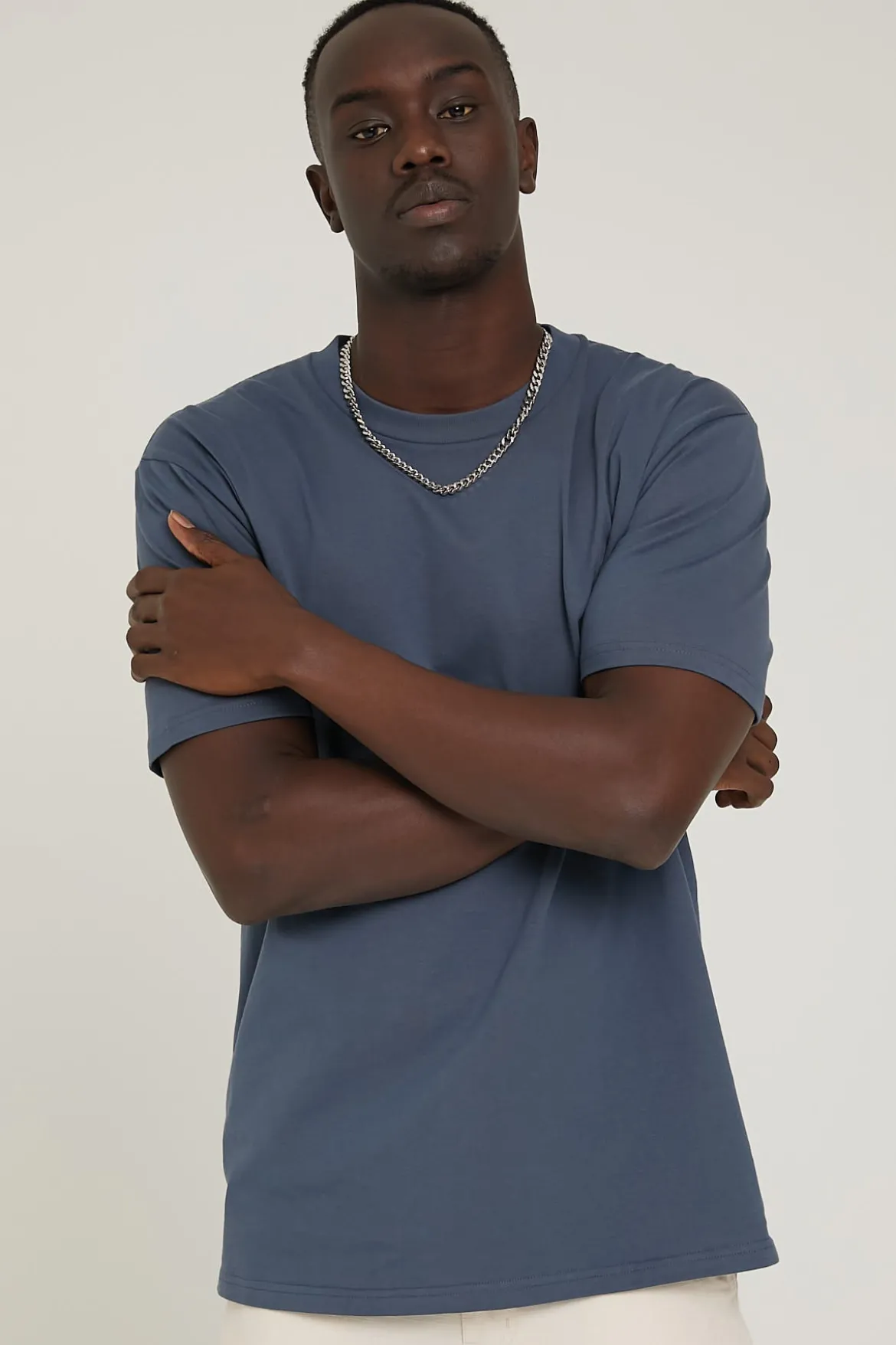 Classic Organic Tee Petrol Blue
