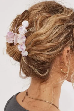 Clouded Hair Claw Cream/Pink