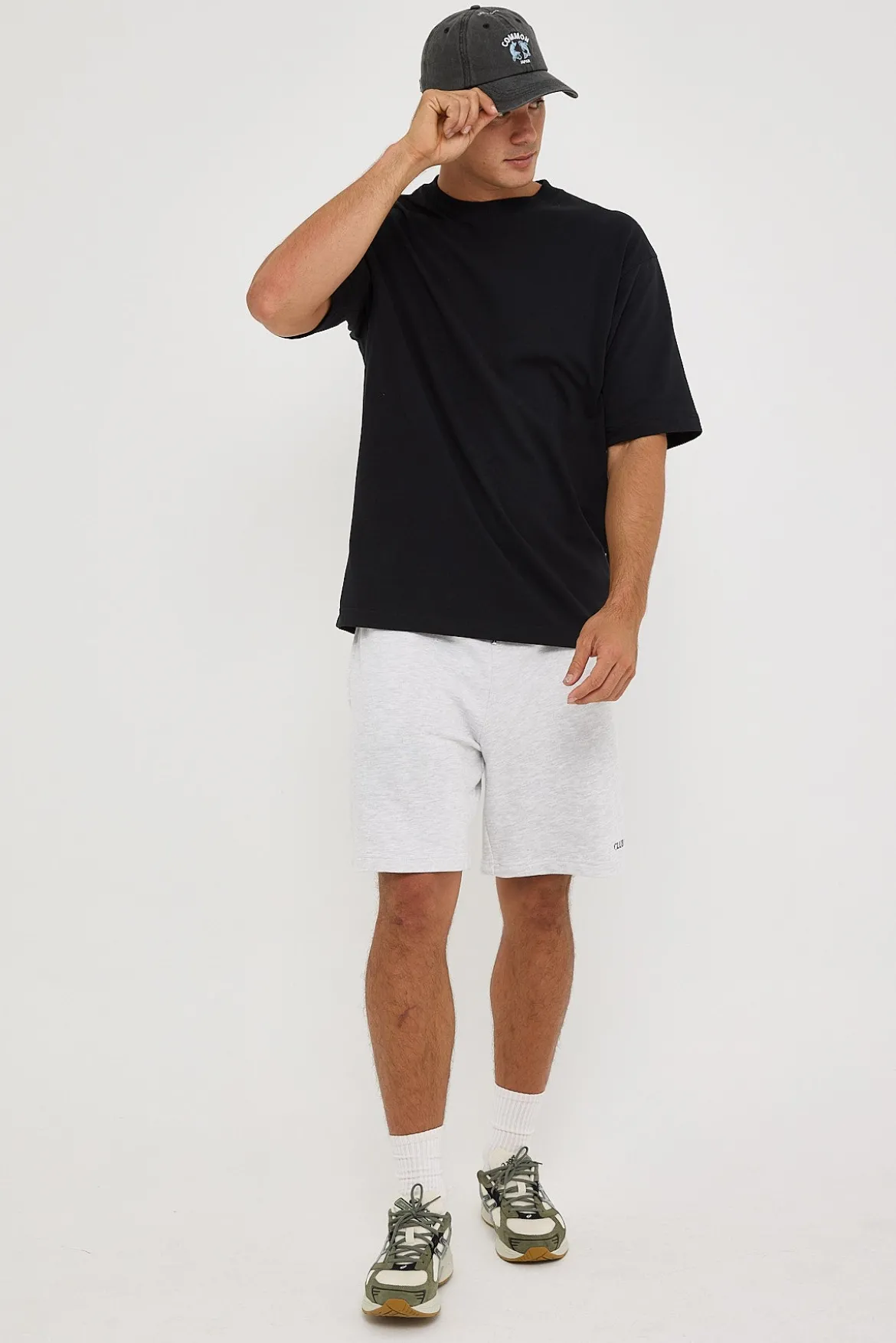 Club 1993 Loopback Short Snow Marle