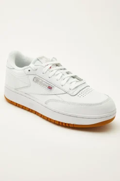 Club C Double White/Rubber Gum/White