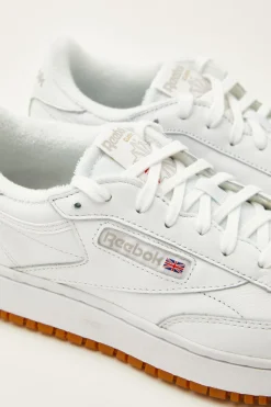 Club C Double White/Rubber Gum/White