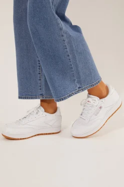 Club C Double White/Rubber Gum/White