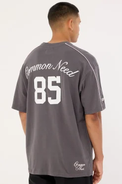 Cluster Heavyweight Boxy Tee Asphalt