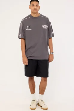 Cluster Heavyweight Boxy Tee Asphalt