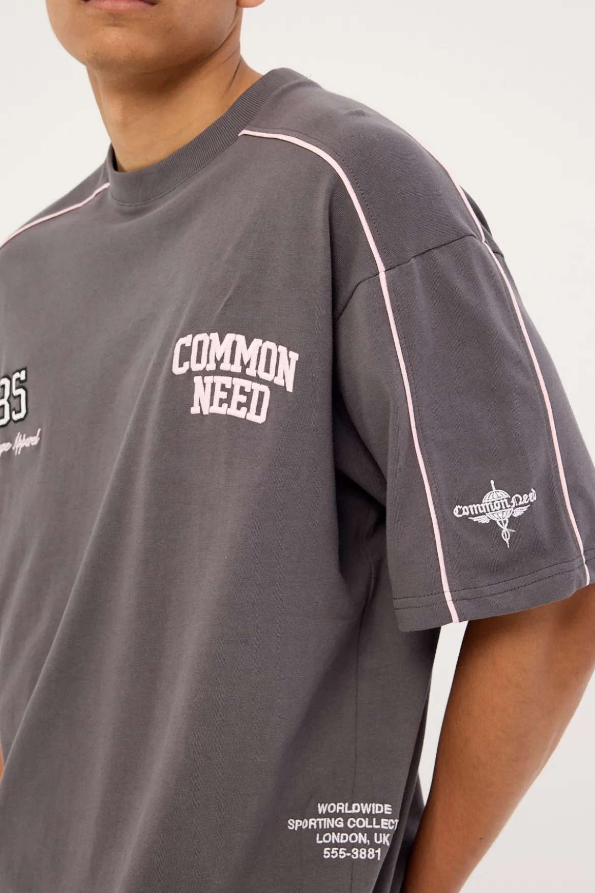 Cluster Heavyweight Boxy Tee Asphalt